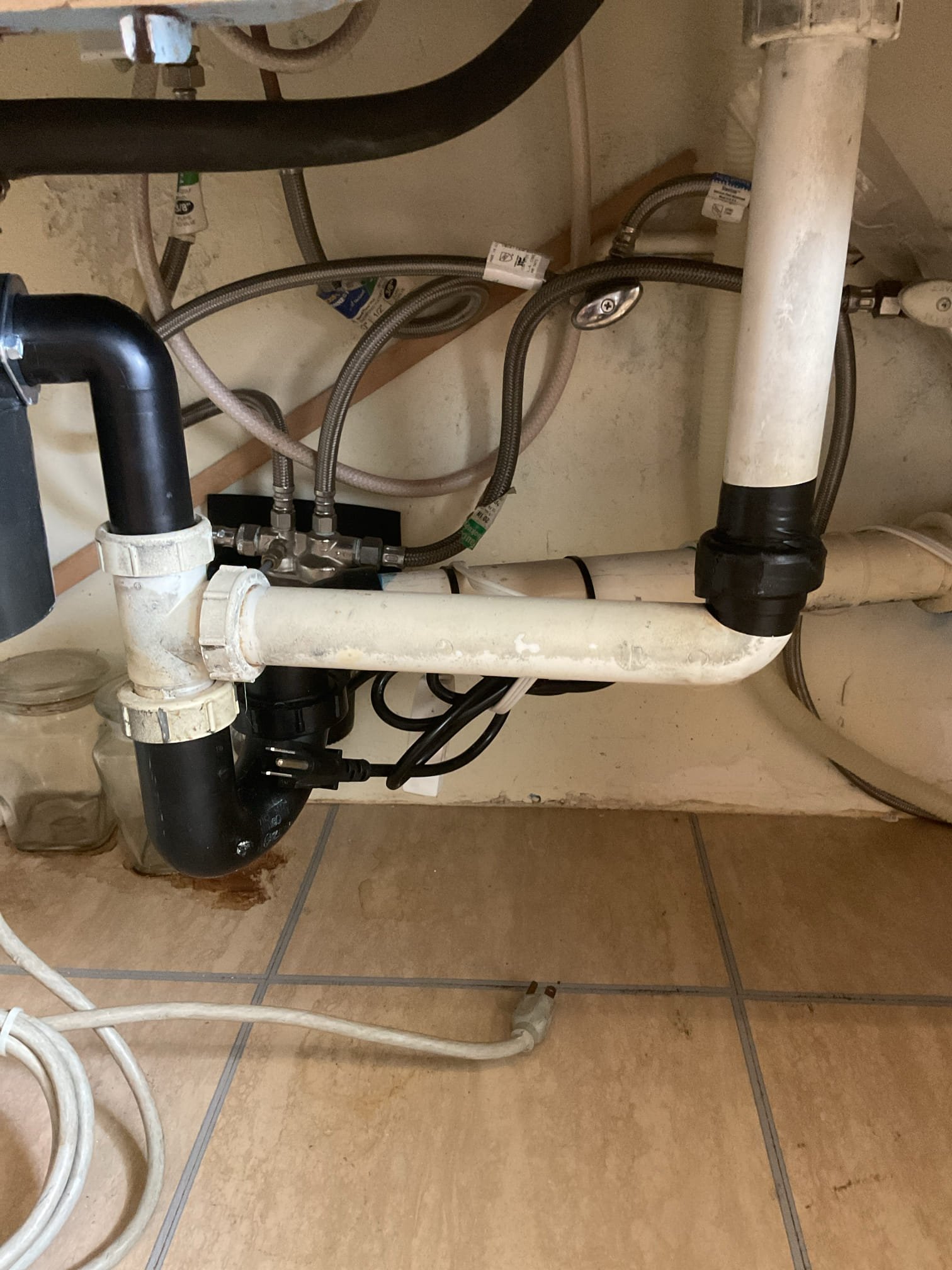 Clogged kitchen drain before repair West Covina